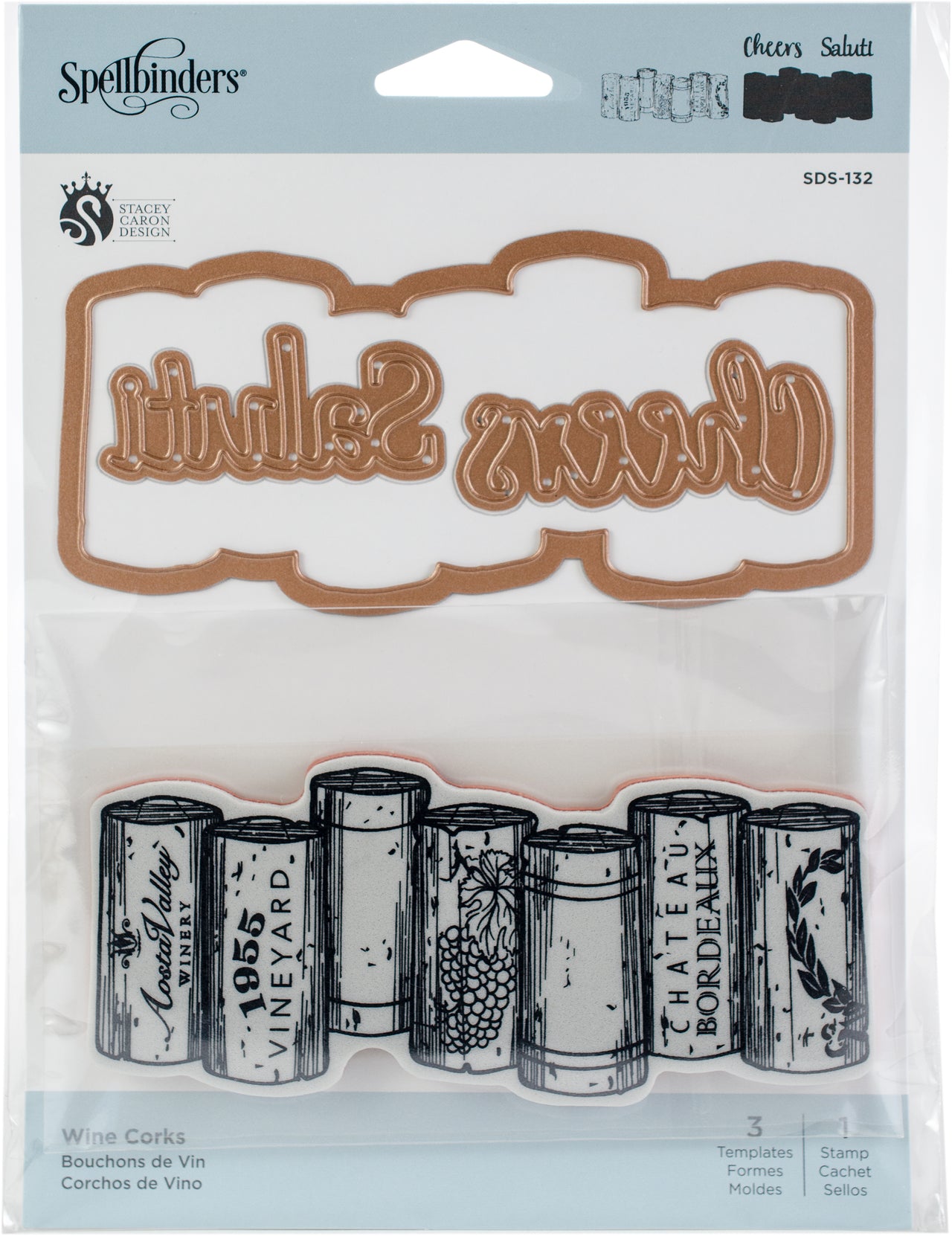 Spellbinders Stamp & Die Set - Wine Corks