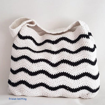 Chevron beach bag