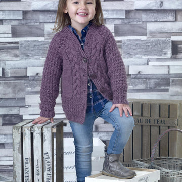 Round and V Neck Cardigans in King Cole Aran - 5062pdf - Downloadable PDF