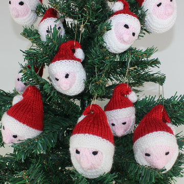 Santa Head Christmas Tree Baubles
