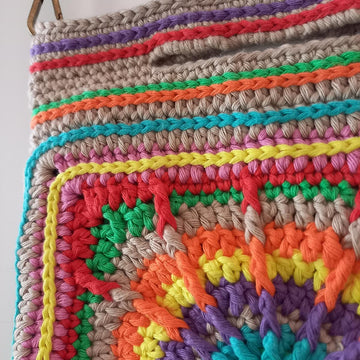 Carnival Granny Square Bag