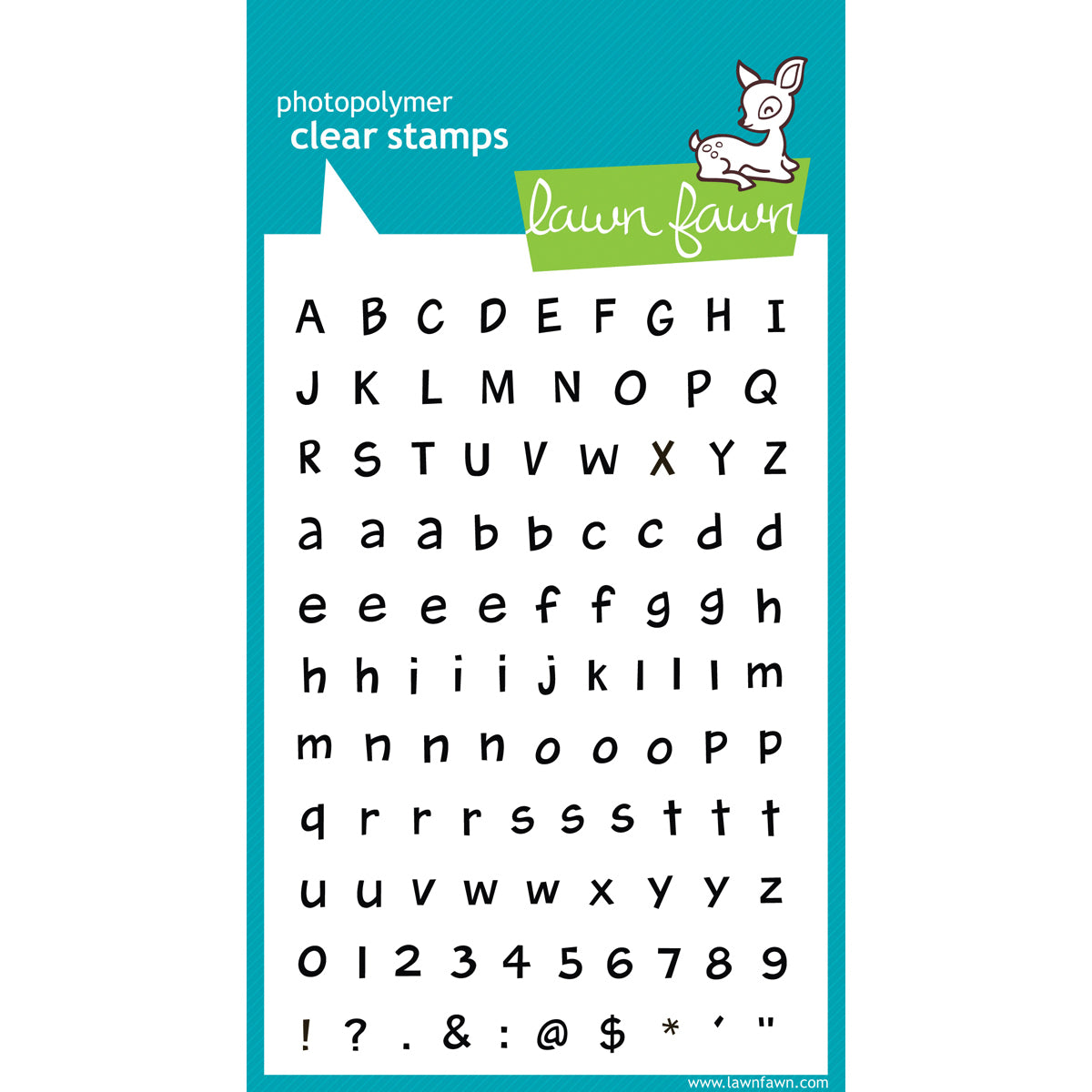 Lawn Fawn Clear Stamps 4"X6" - Harold's ABCs