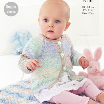 Blanket, Matinee Coat, Cardigan & Hat in King Cole Beaches DK - 5588 - Downloadable PDF