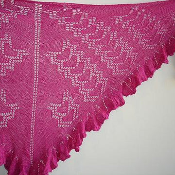 How Do I Love Thee Lace Wrap Shawl