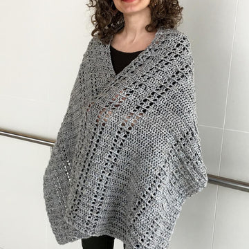Crochet Shawl Pattern: Shawl We Wrap-It-Up Wrap