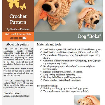 099 Puppy Boka amigurumi Pertseva Ravelry