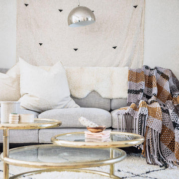 Moonstone Plaid Blanket
