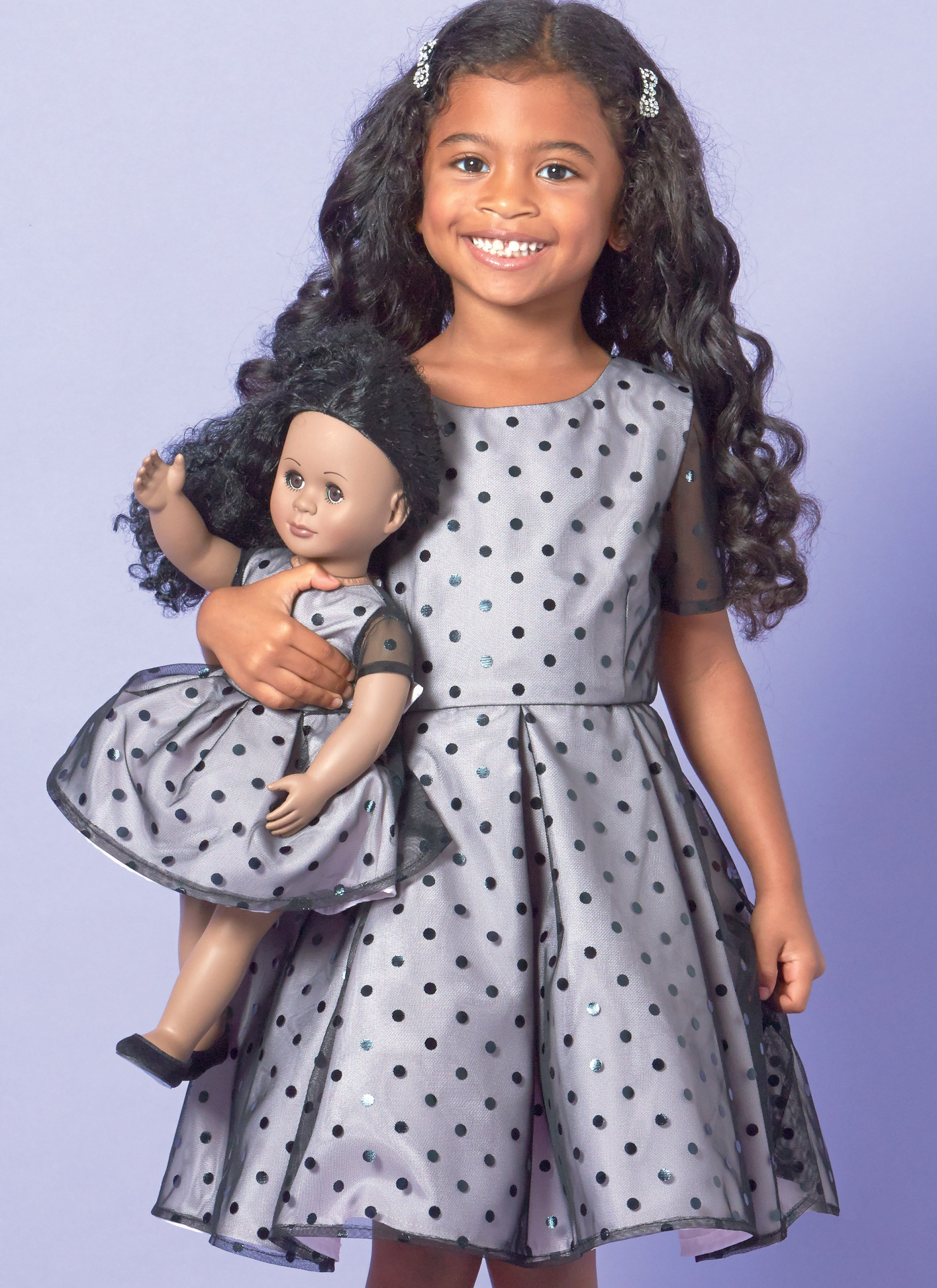 McCall's Children/Girls' Dresses and 18" Doll Dress M7707 - Sewing Pattern