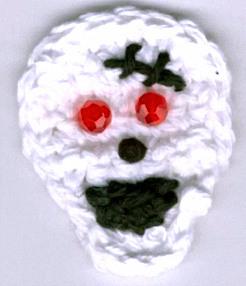Happy Skull Pin or Magnet