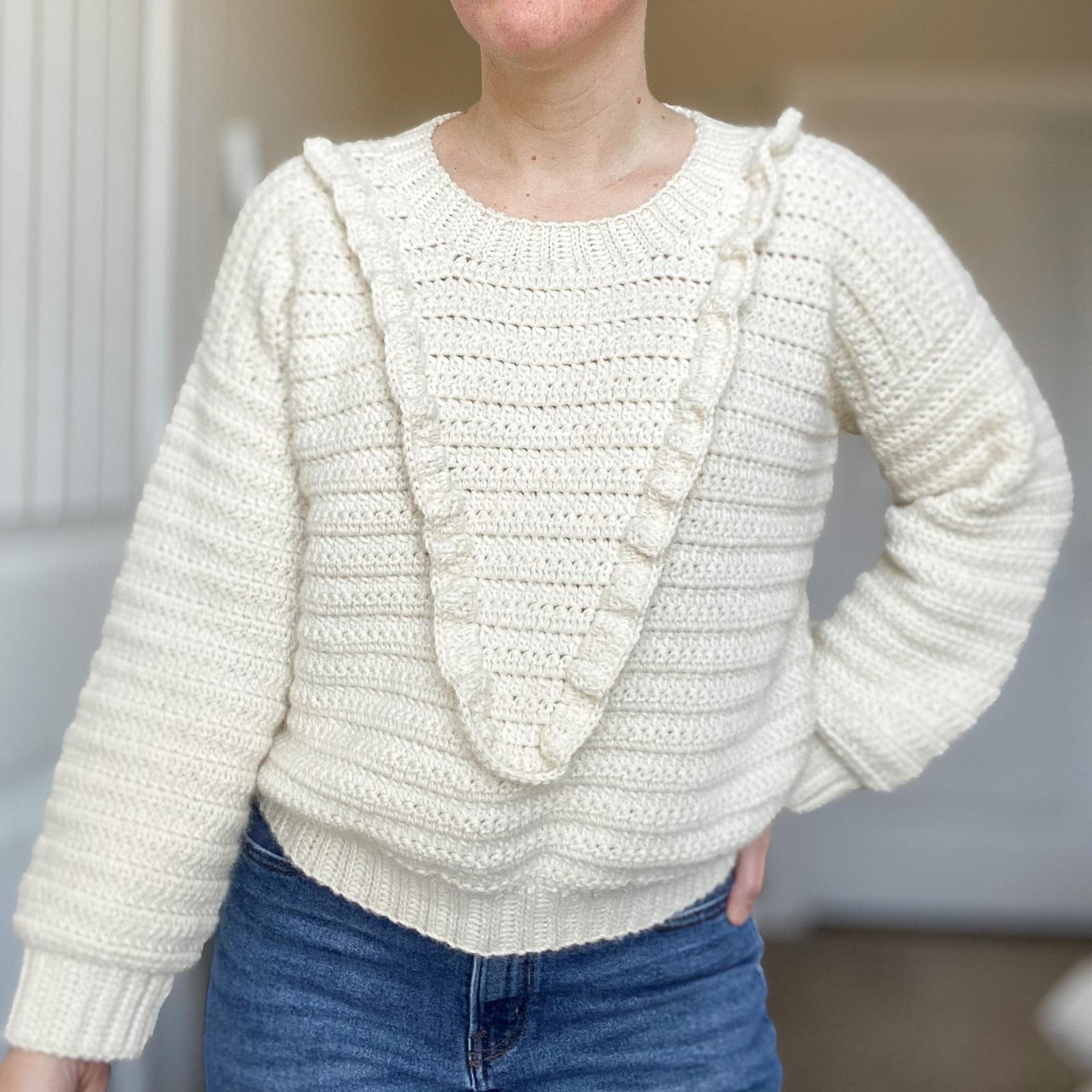Flirty Frills Pullover