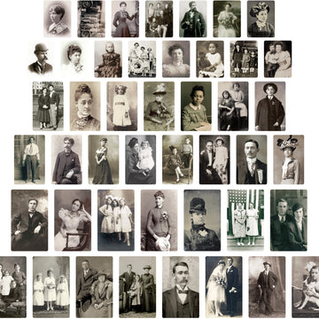 Advantus Idea-Ology Found Relative Vintage Portraits 45/Pkg - 563977