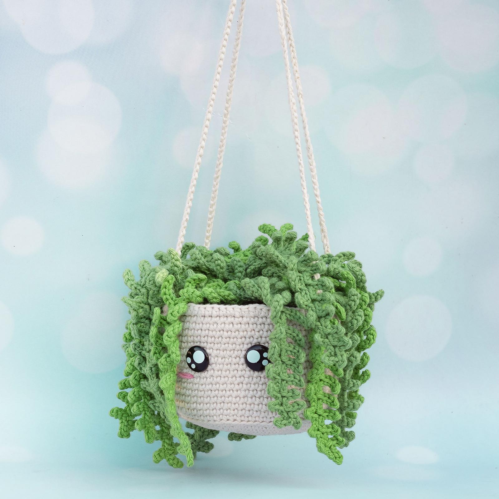 Fern hanging pot kawaii style