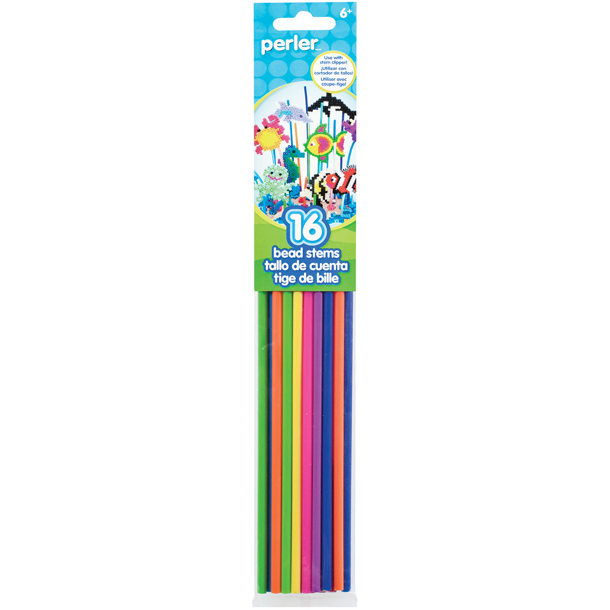 Perler Bead Stems 16/Pkg - Primary