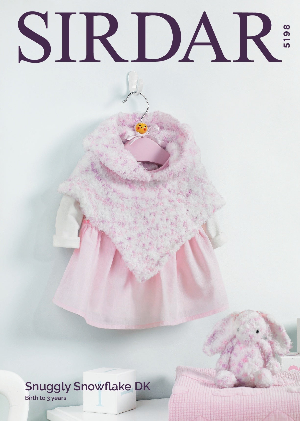 Hooded Poncho & Bunny in Sirdar Snuggly Snowflake DK - 5198 - Downloadable PDF