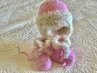Baby Faux Fur Hat And Booties