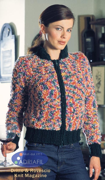 Thelma Jacket in Adriafil Spot & Charme - Downloadable PDF