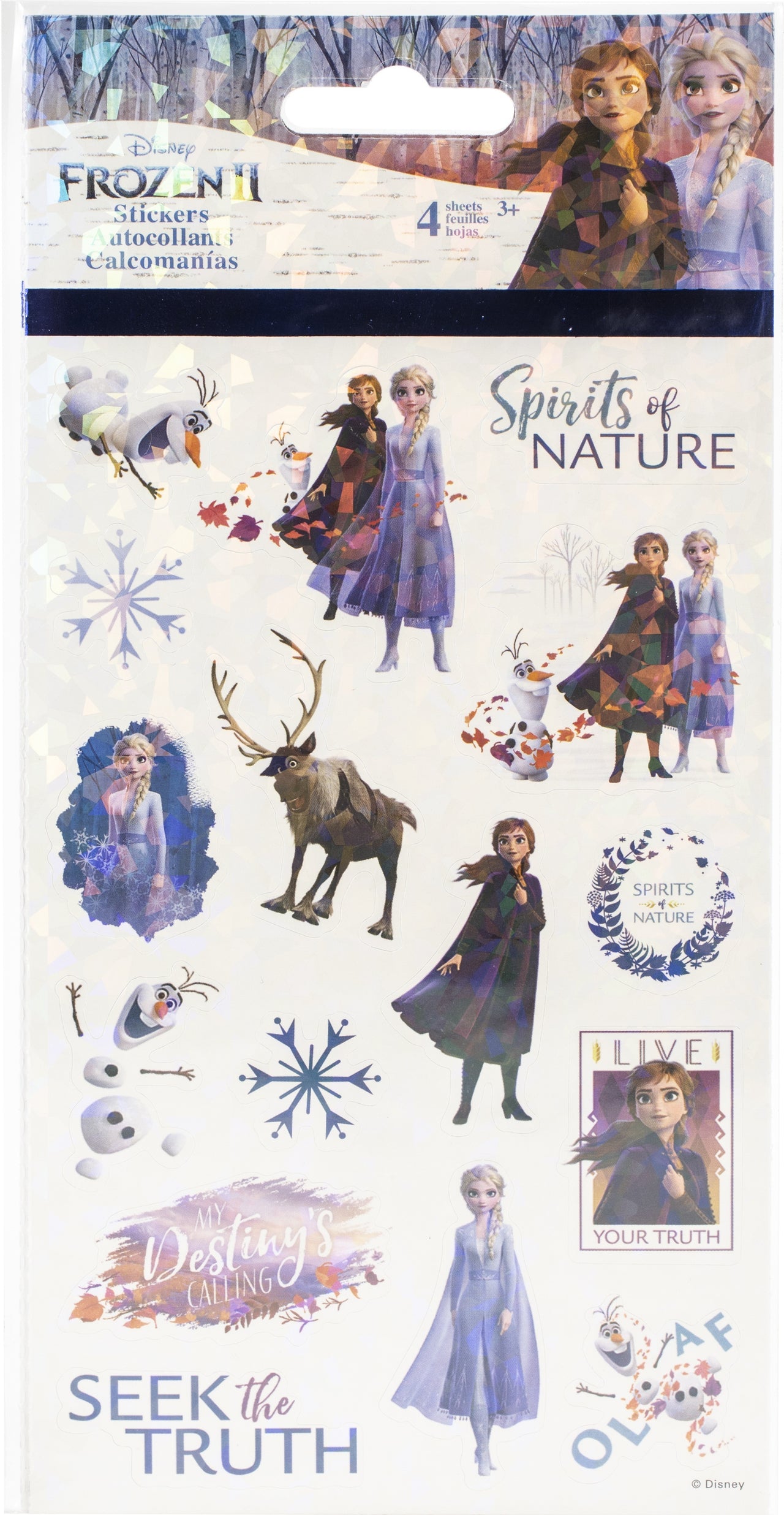 Trends International SandyLion Disney Standard Stickers - Frozen II, 4/Sheets