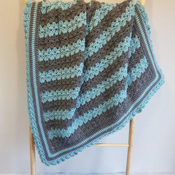 Stripes & Ruffles Baby Blanket