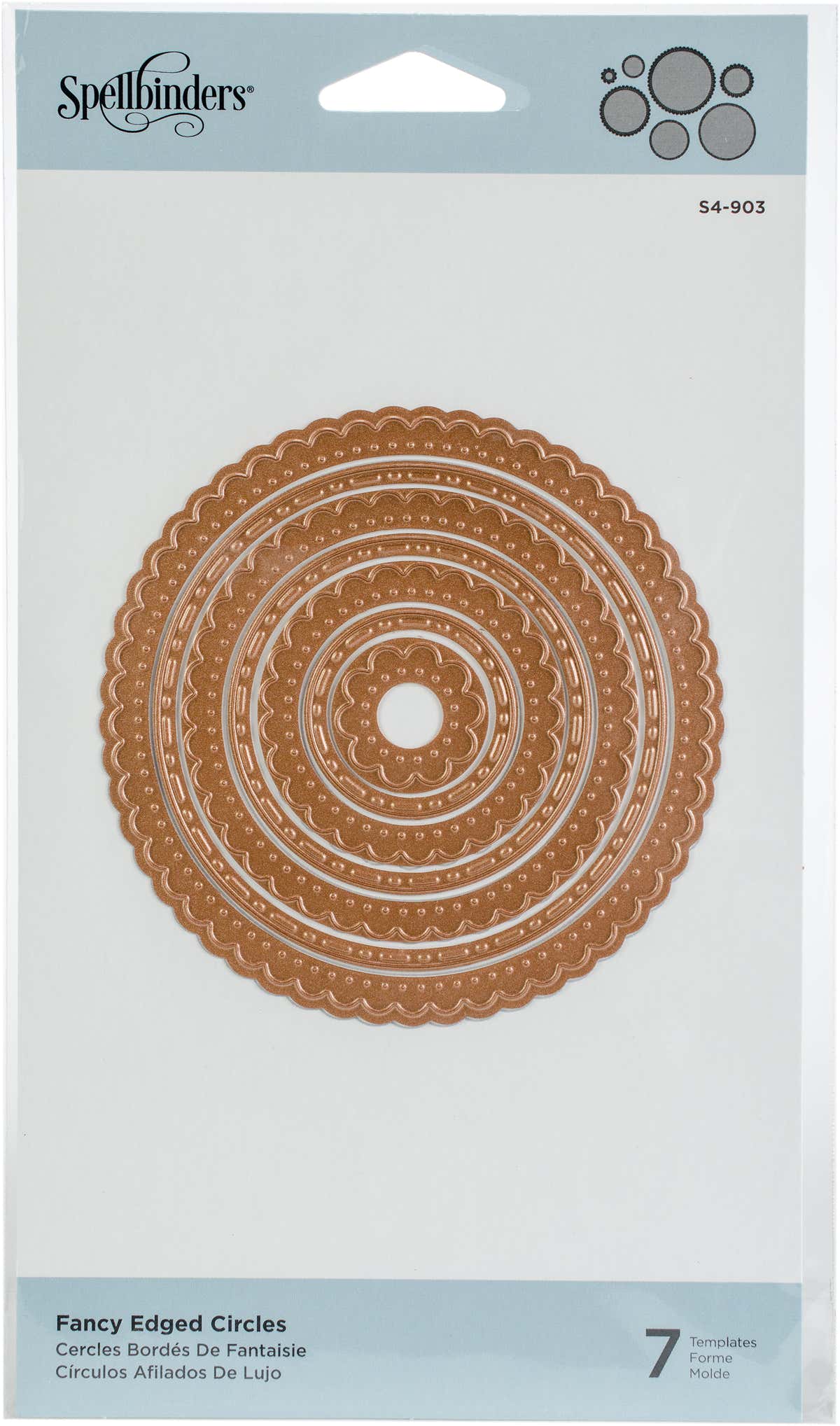 Spellbinders Nestabilities Dies - Fancy Edged Circles