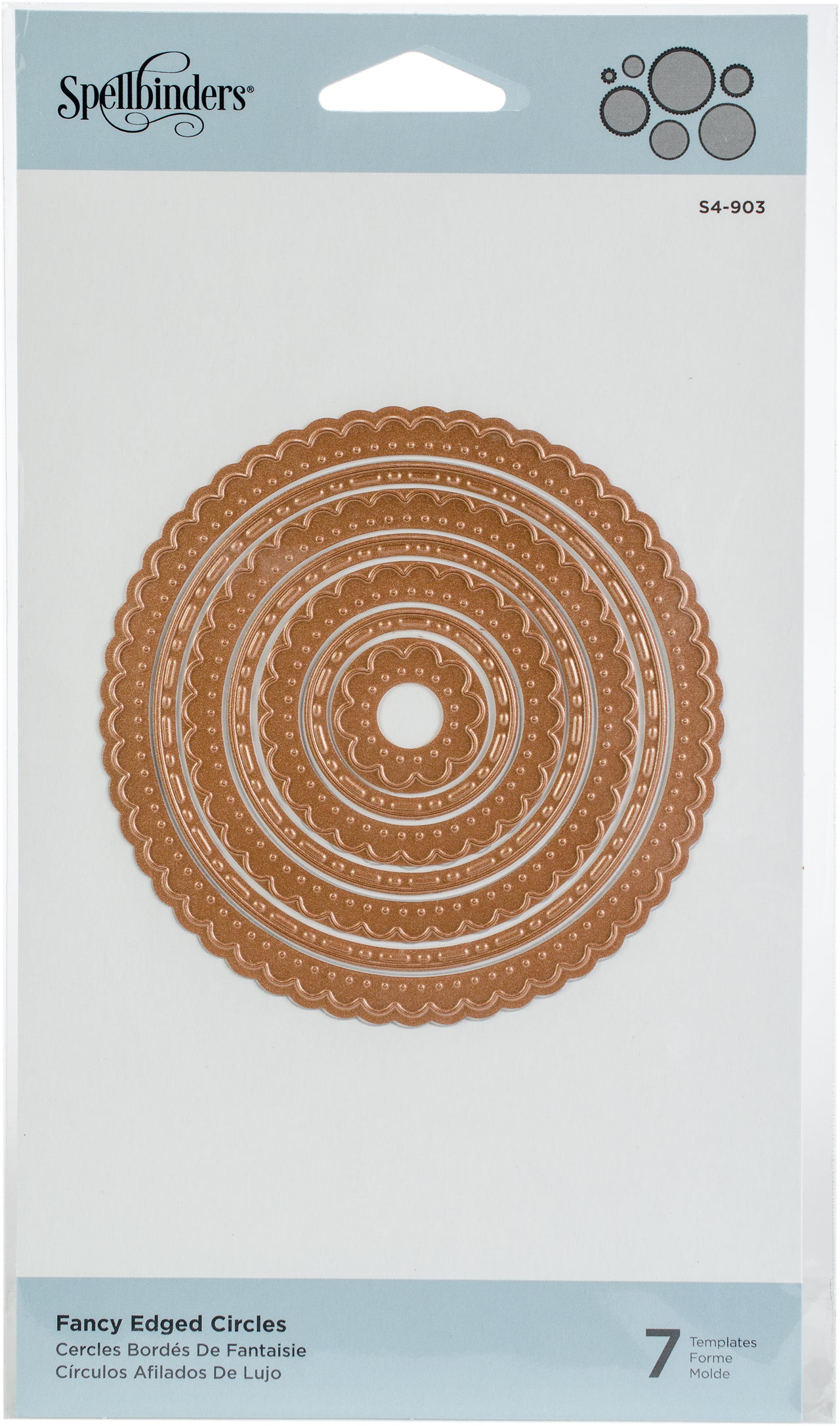 Spellbinders Nestabilities Dies - Fancy Edged Circles