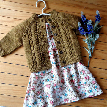 Velvet Acorn Baby Cardigan