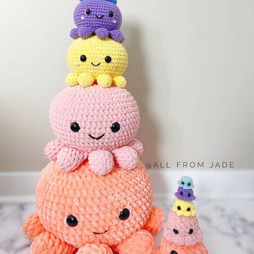 The Kawaii Octopus Family