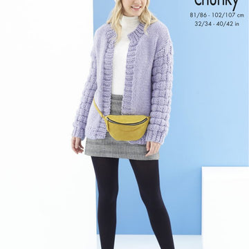 Cardigan and Hat in King Cole Timeless Super Chunky - 5523 - Leaflet
