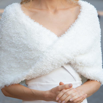 Knitting Pattern Knit Faux Fur Wrap