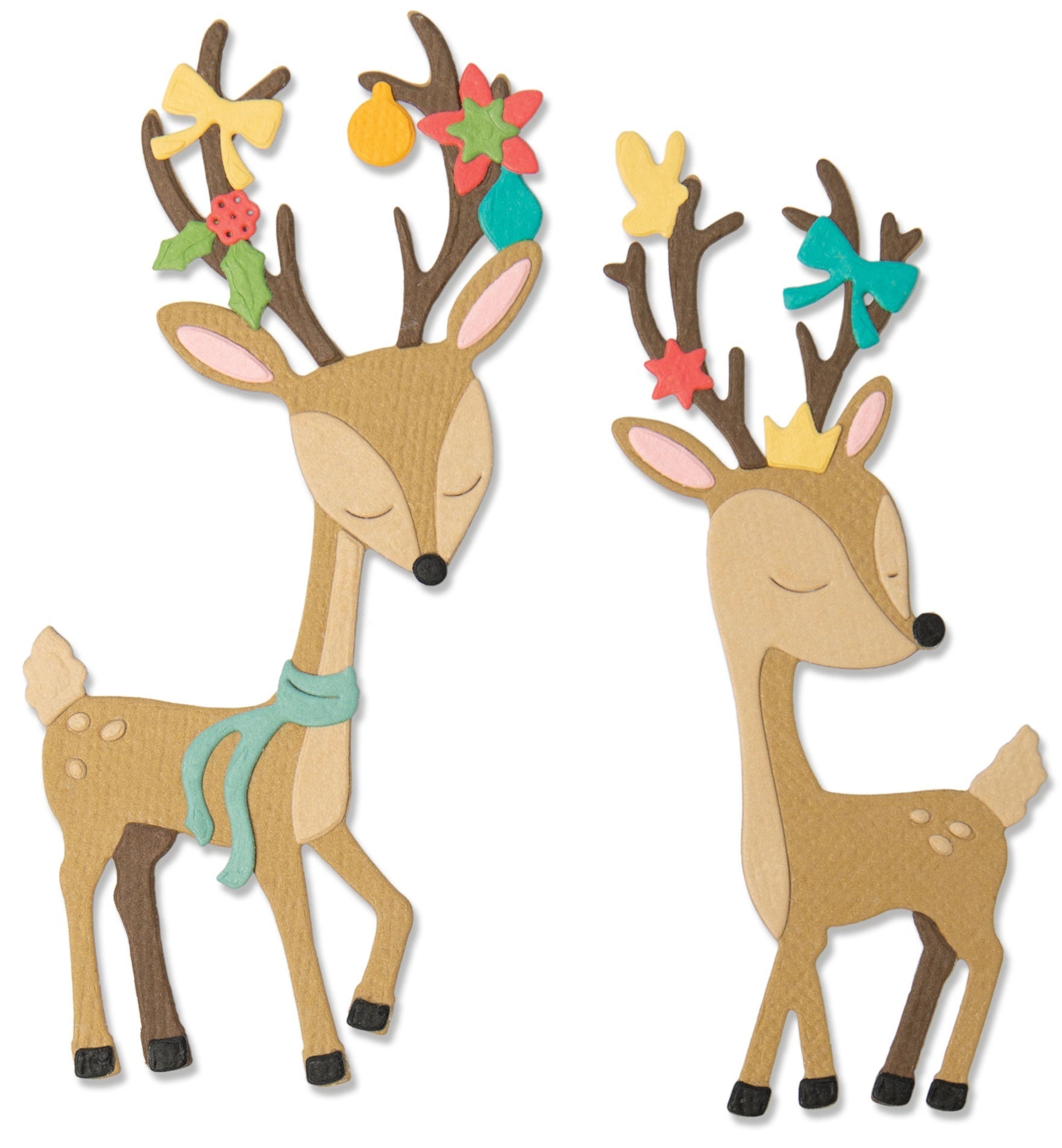 Sizzix Thinlits Dies By Jen Long 10/Pkg - Christmas Deer
