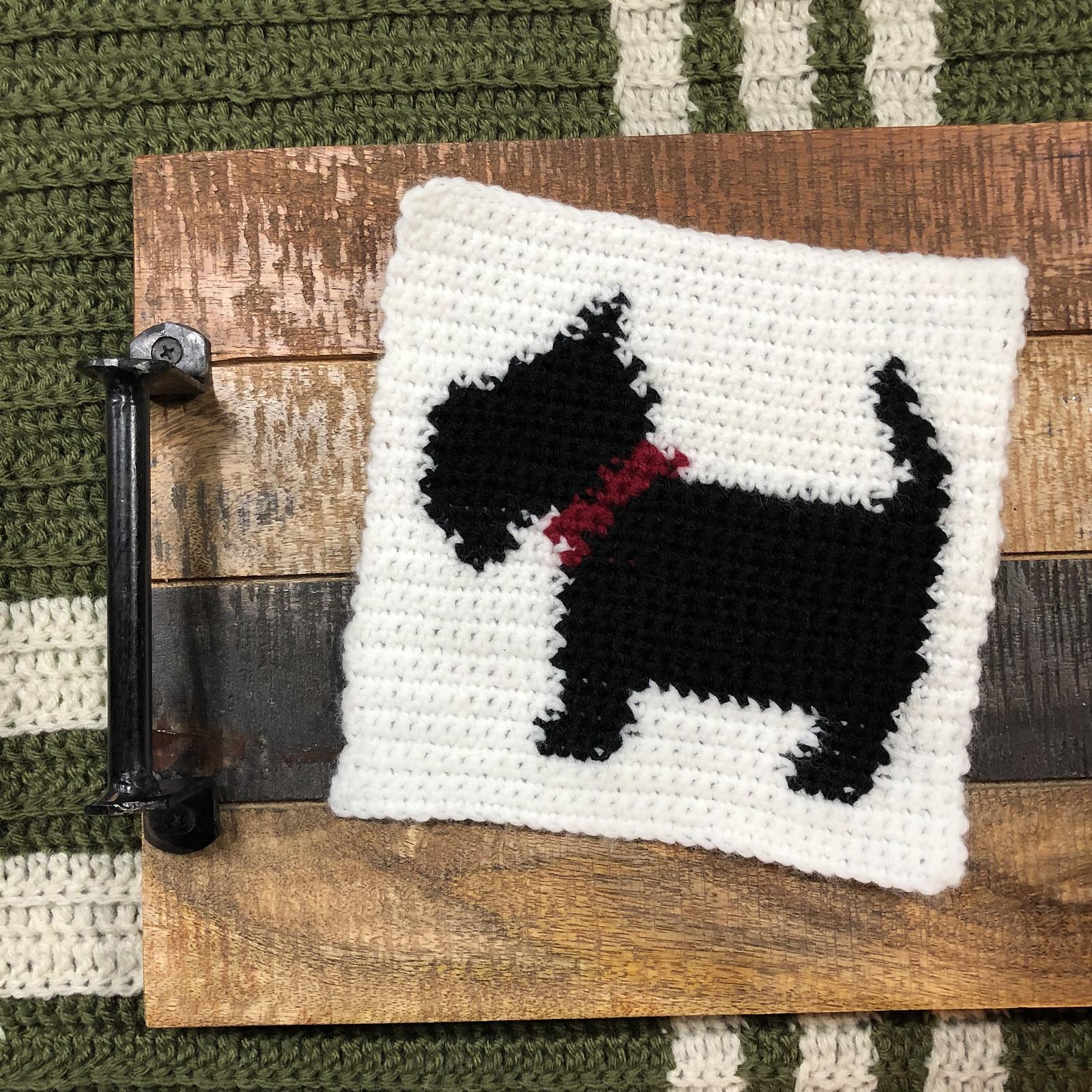 Cozy Scottie Blanket Square