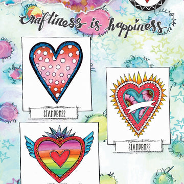 Studio Light Art By Marlene 2.0 Hearts Cling Stamp - 554046