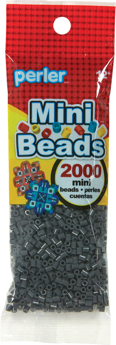 Perler Mini Perler Beads 2000/Pkg - Dark Grey