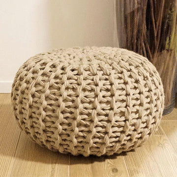 VIDEO TUTORIAL 4 Knitted & Crochet Pouf Floor cushion Patterns, Crochet Pattern, Knit Pattern