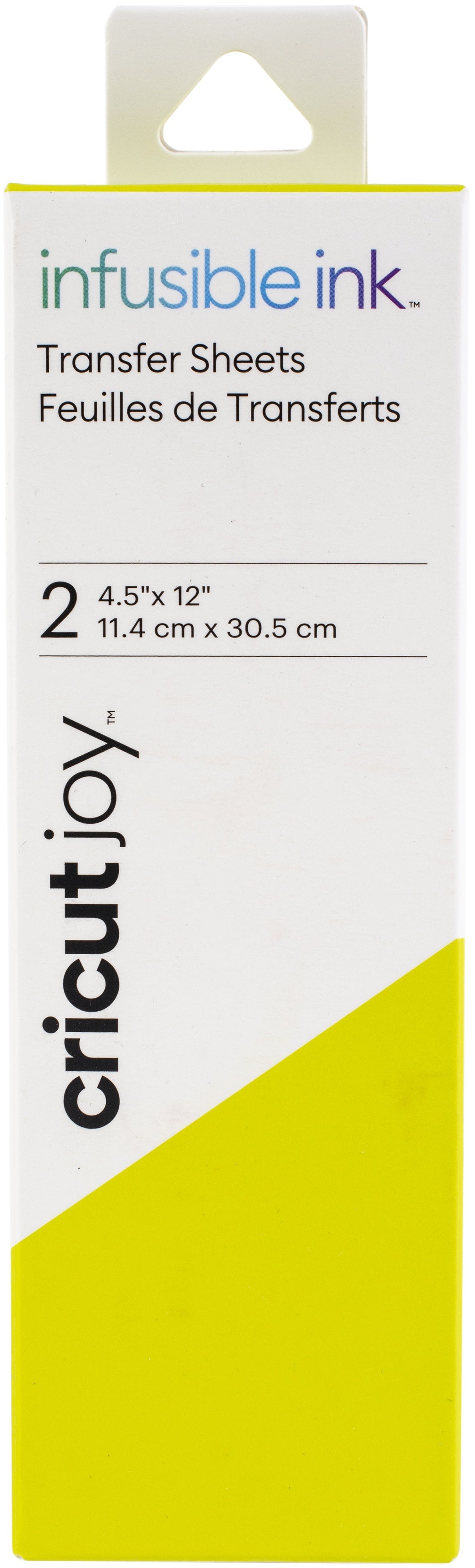 Cricut Joy Infusible Ink Transfer Sheet 4.5"X12" 2/Pkg - Avocado