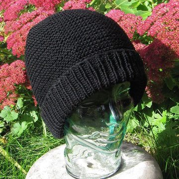 The garter stitch beanie hat