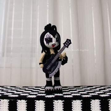 The Demon – Rock Doll Crochet Pattern + Printable Accessories (Fanart Inspired)