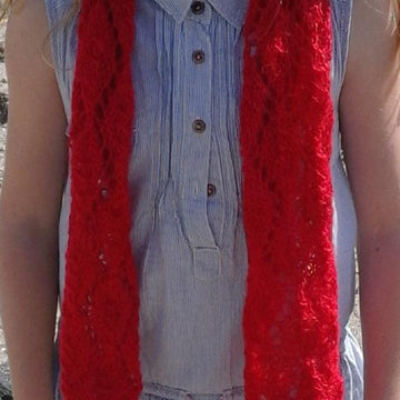 Knitted lace neck wrap/cowl and scarves