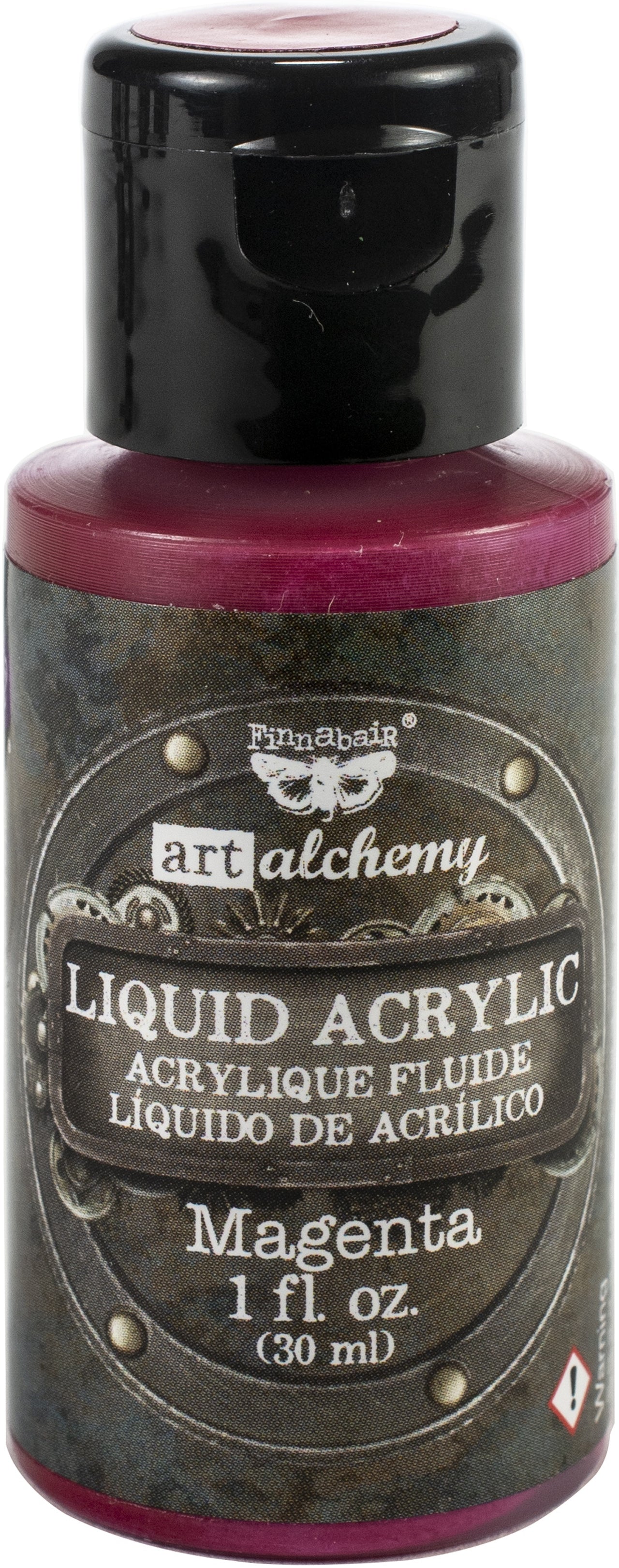 Prima Marketing Finnabair Art Alchemy Liquid Acrylic Paint 1 Fluid Ounce - Magenta