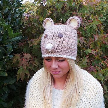 Crochet hat pattern ' Brown bear'