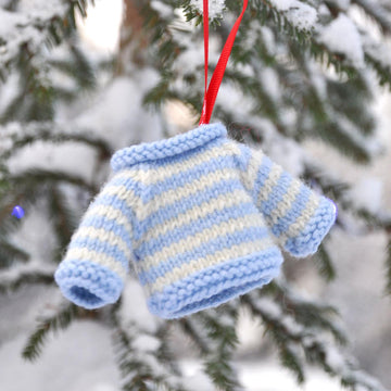 Mini sweater Christmas ornament