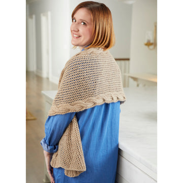 831 Woodbridge Scarf/Wrap - Knitting Pattern for Women in Valley Yarns Mount Holyoke