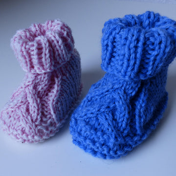 Babyschuhe Verzopft