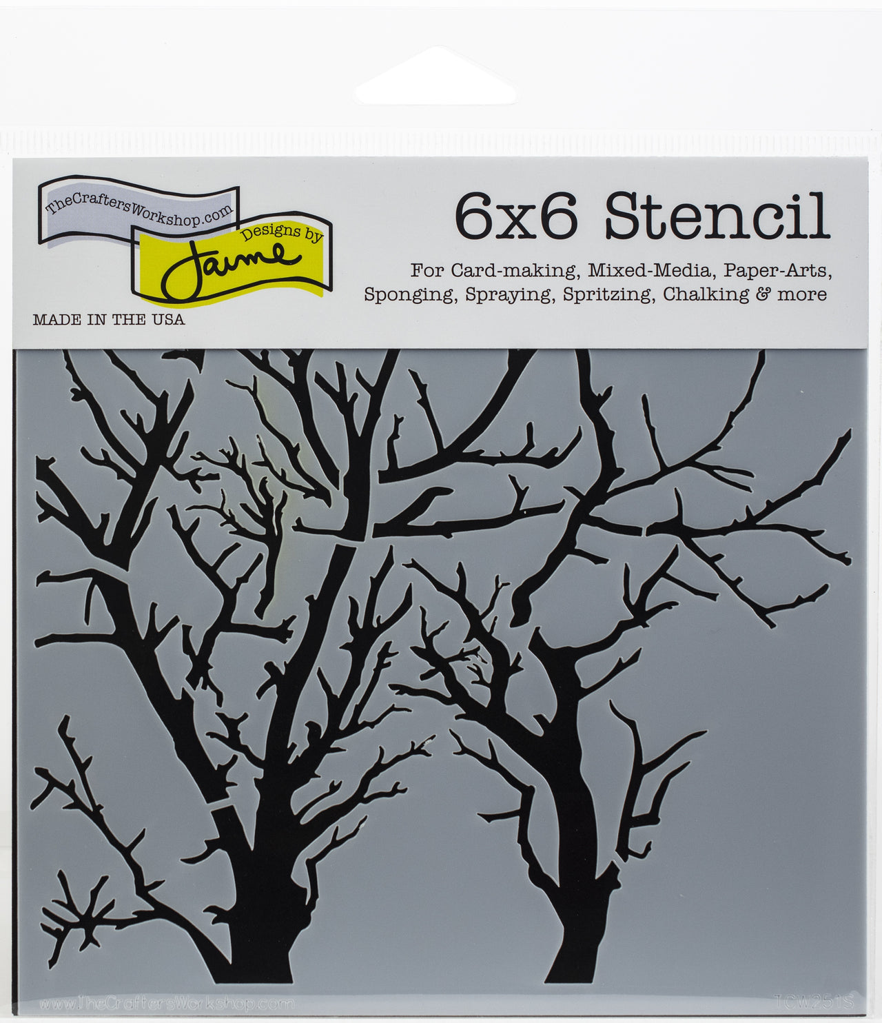 The Crafter's Workshop Crafter's Workshop Template 6"X6" - Branches Reversed