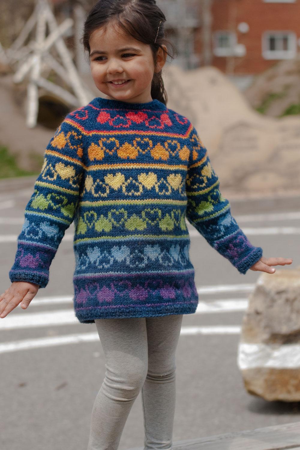 Rainbow Heart Sweater