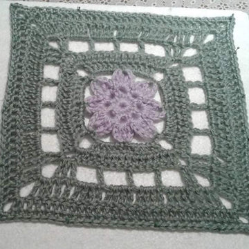 Clematis Flower Square