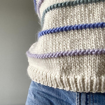 Chunky Striped V Neck Vest