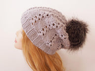 Pom Pom Slouchy Hat