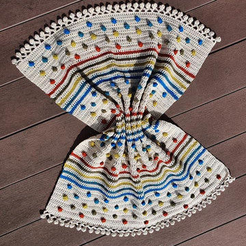 Reverse Spots & Stripes Blanket