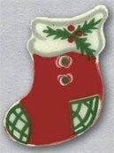 Mill Hill Button 86112 - Red Stocking