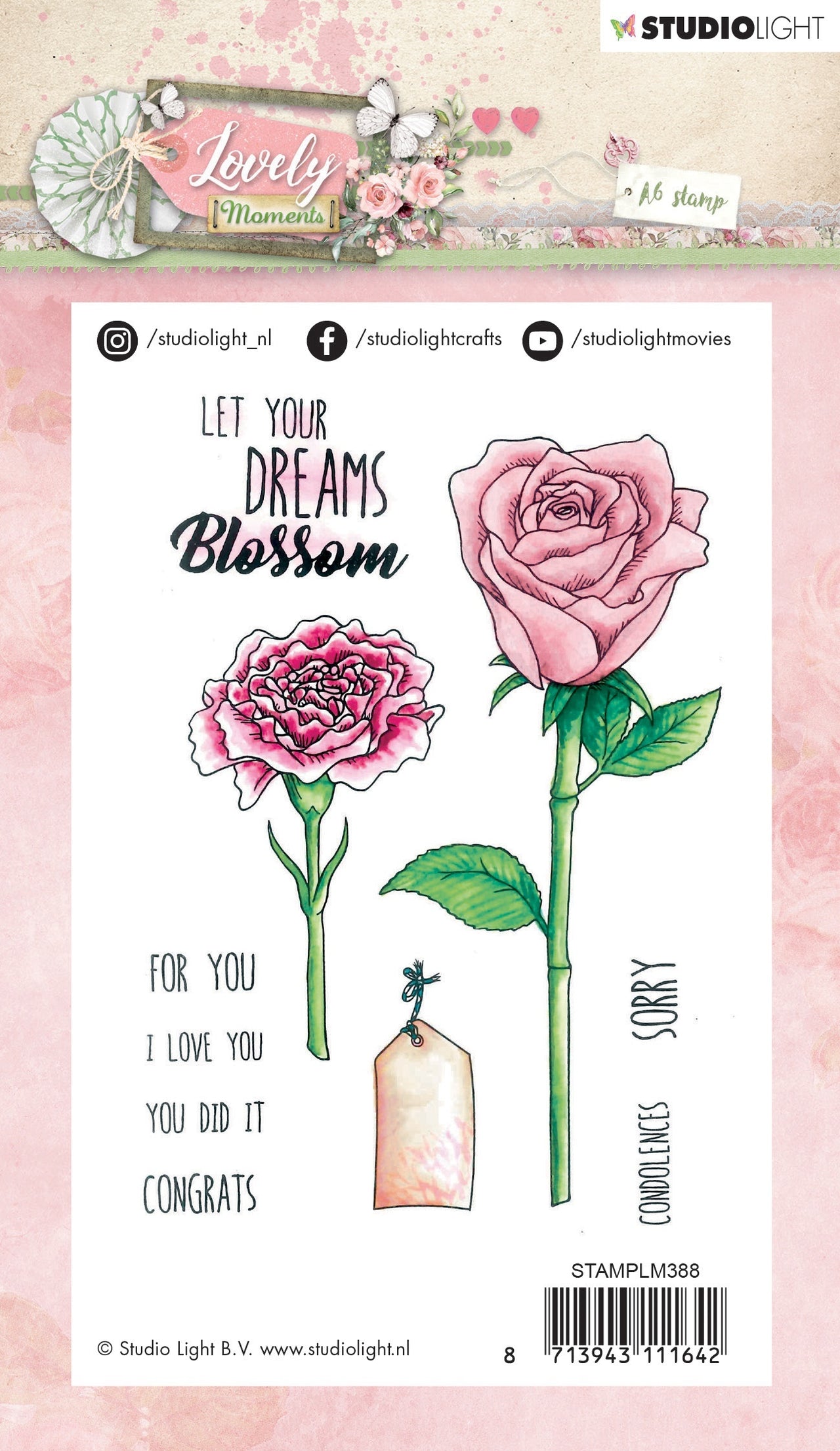 Studio Light Lovely Moments Clear Stamps - NR. 388